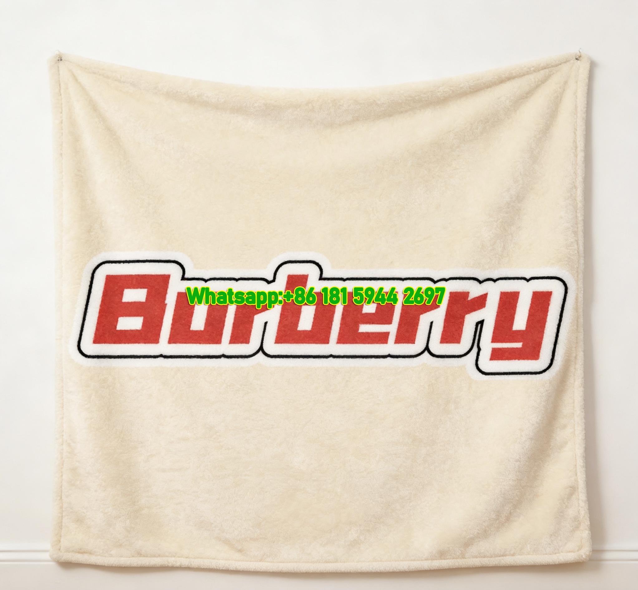Burberry Retro Logo Print Flannel Sofa Throw Blanket B239